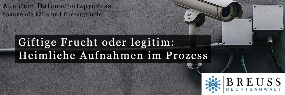 Poisonous fruit or legitimate weapon: Secret recordings as evidence in trial
